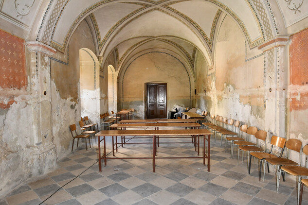 Bývalá kaple v přízemí severního křídla (foto Jana Koudelová, 2018)