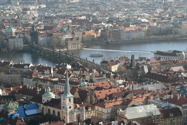Karlův most z věže sv. Víta (2006)